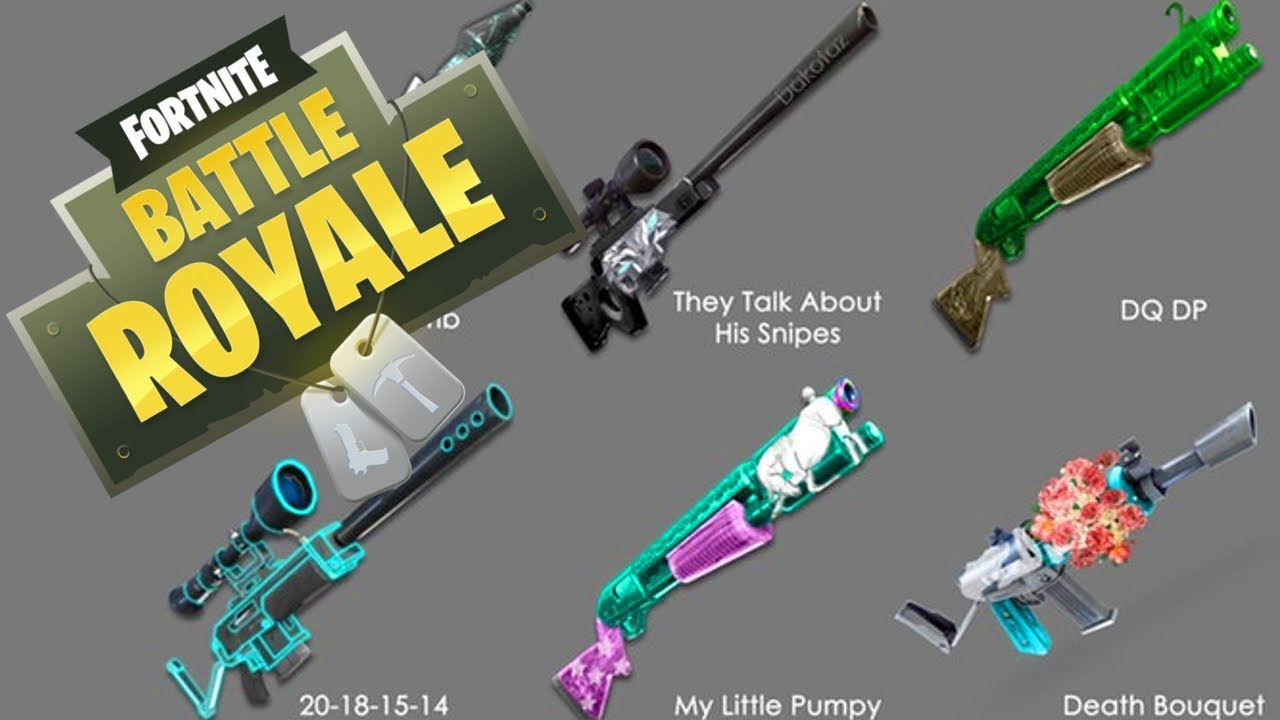 Fortnite Battle Royale WEAPON CAMOS! How To Unlock Them ...