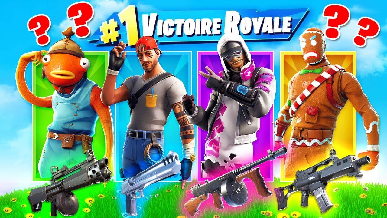 SKIN de GARÇON ALÉATOIRE CHALLENGE ! Défi FORTNITE Battle Royale